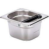 Coffee Knock Box Stainless Steel, Apexstone Espresso Knock Box Stainless Steel, Knock Box for Espresso Coffee Grounds, Knock Box Small