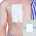 7 Pcs Waterproof Dialysis Catheter Shower Cover with Non-Stick Center Pad for Central Line Chest Chemo Port, 12"x14" Large Wound Bandages Dressing Shower Protector