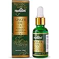 Herbishh Ginger Hair Oil - Fast Thickening and Regrowth Serum for Dense Hair - Best Compact 30ml Care Product for Women & Men