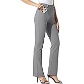 Willit Women's Yoga Dress Pants Bootcut Stretch Work Slacks Office Pants 4 Pockets 28"/29"/30"/31"/33"