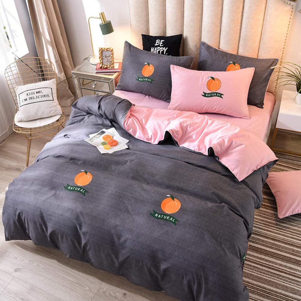 W-PLEIY Juego de funda de edredón tamaño King, 3/4 piezas/juego de cama