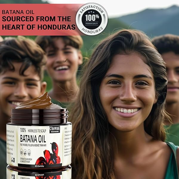 CHOWMI PURE RAW BATANA OIL FOR HAIR GROWTH – UNREFINED DR. SEBI FORMULA FROM HONDURAS – PROMOTES HAIR THICKNESS FOR MEN & WOMEN