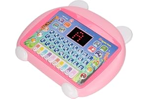 Generic Interactive Learning Tablet with LED Word Spelling Music for Children's Day Over 3 Year Old ABS Material (Pink)