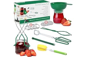 Canning Supplies set Canning Kit 11 Piece, Canning Tools Home Accessories Kit for Mason Jars - Sponge Cleaning Brush, 4 Pcs C