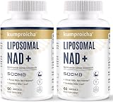 Kumproicha Liposomal NAD+ 500mg with TMG 250mg Softgels 60 Count Pack of 2