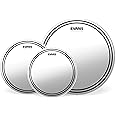 Evans Drum Heads - EC2S Clear Fusion Pack (10", 12", 14") with 14" HD Dry Snare Batter