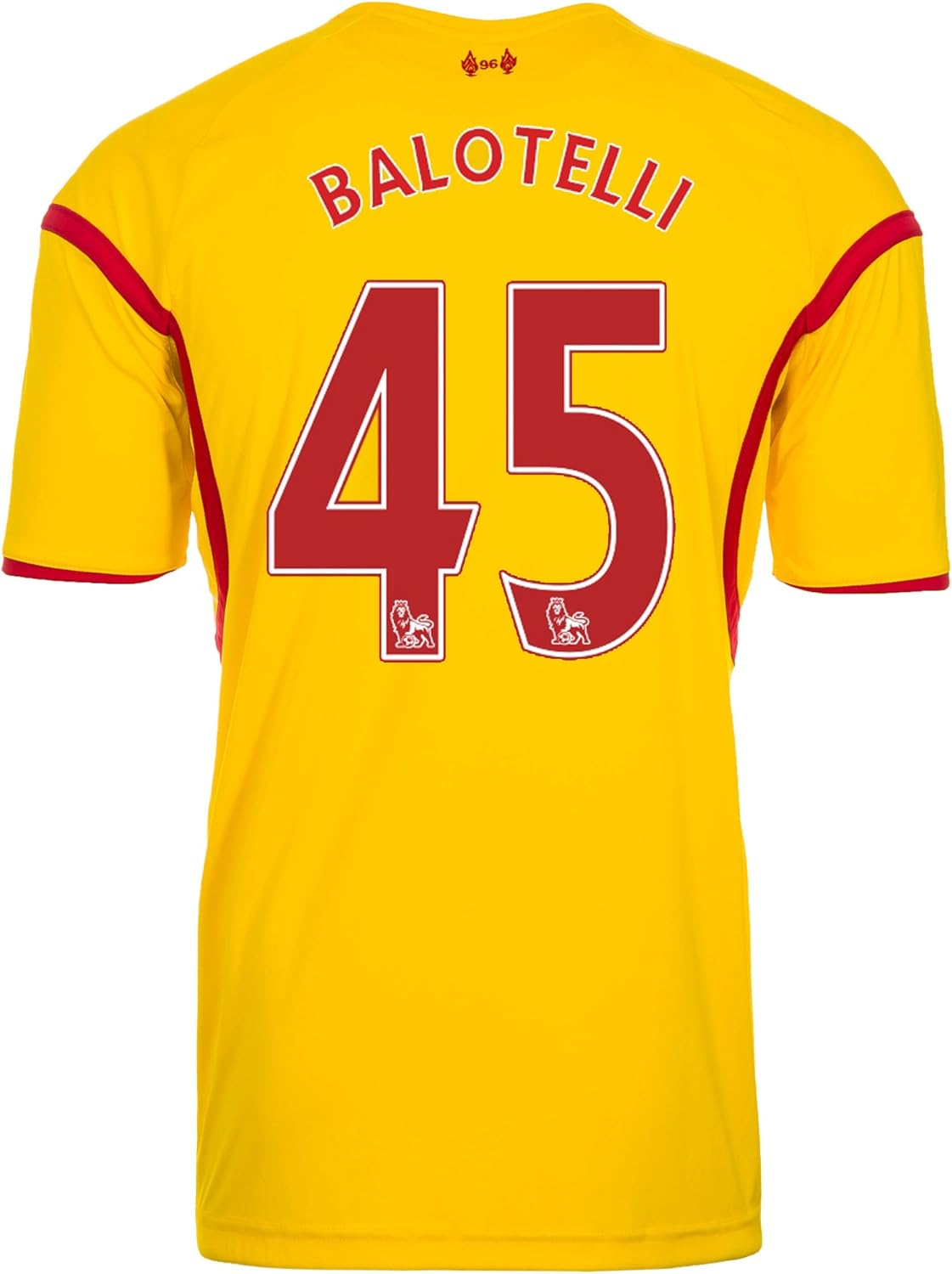 Amazon Com Warrior Balotelli 45 Liverpool Away Jersey 2014 15 S Clothing