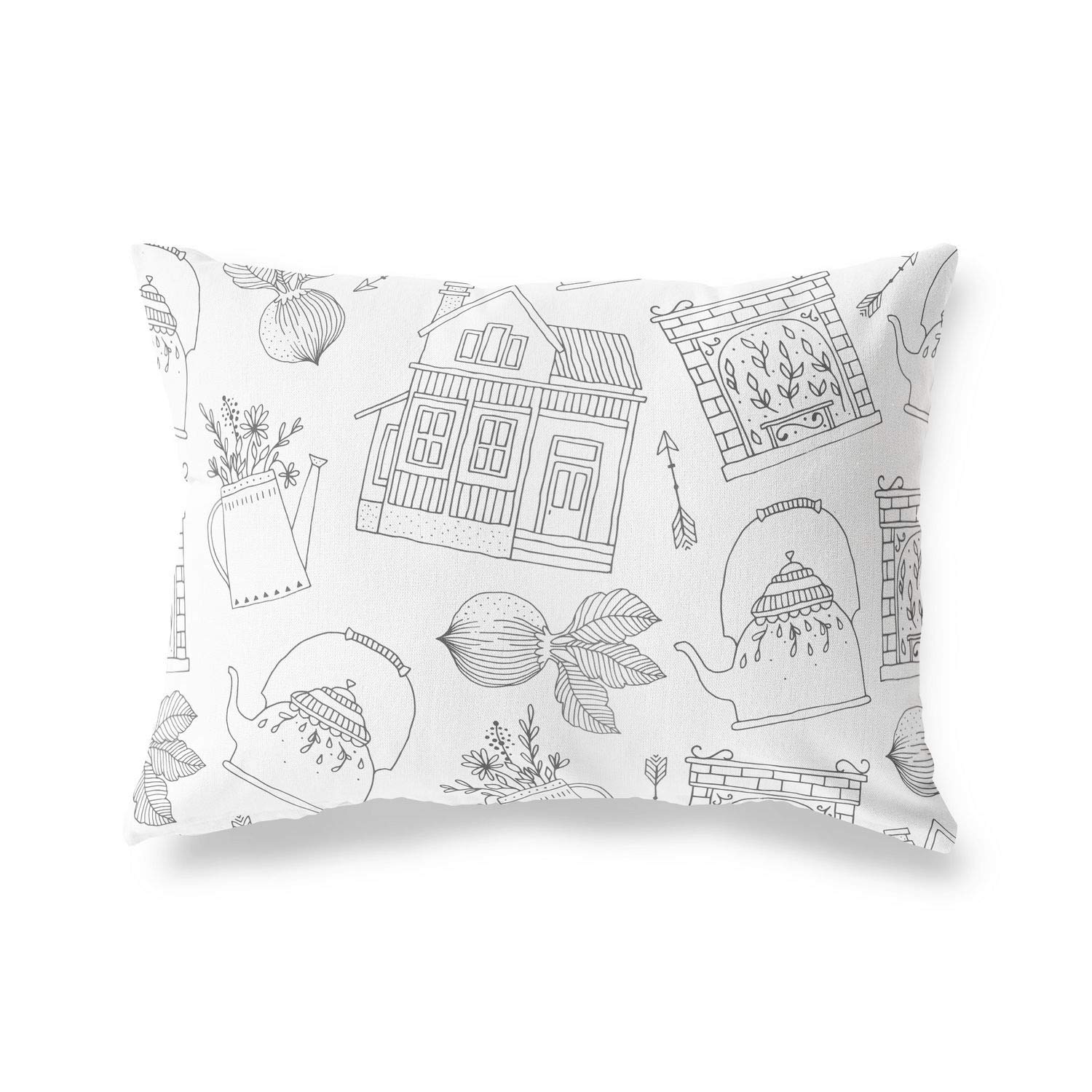 Bonamaison Decorative Cushion Cover Random Pattern, Throw Pillow Covers, Home Decorative Pillowcases for Livingroom, Sofa, Bedroom, Size:35x50 Cm - Designed and Manufactured in Turkey