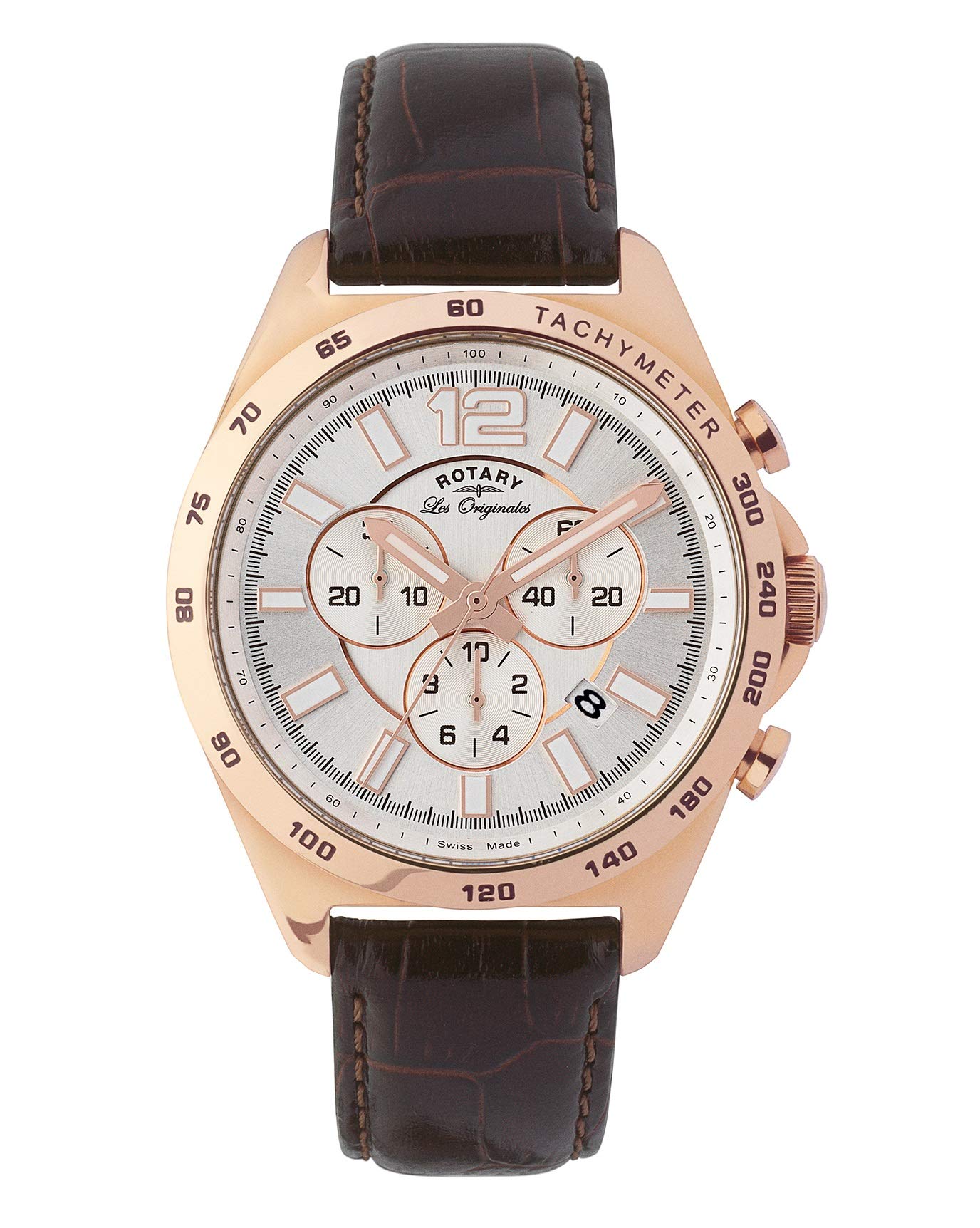 Rotary Mens Les Orignales Rose Chronograph Watch GS90073/06