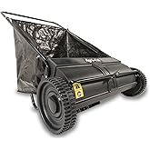 Agri-Fab 26 In Push Lawn Sweeper with 7 Cu Ft Hopper Bag, Adjustable Brush Height, Leaf and Grass Catcher for Small Yards