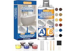 Tile Repair Kit, Quadence Bathtub Repair Kit Porcelain Repair kit Quartz Countertop Repair Kit for Enamel Fiberglass Ceramic 