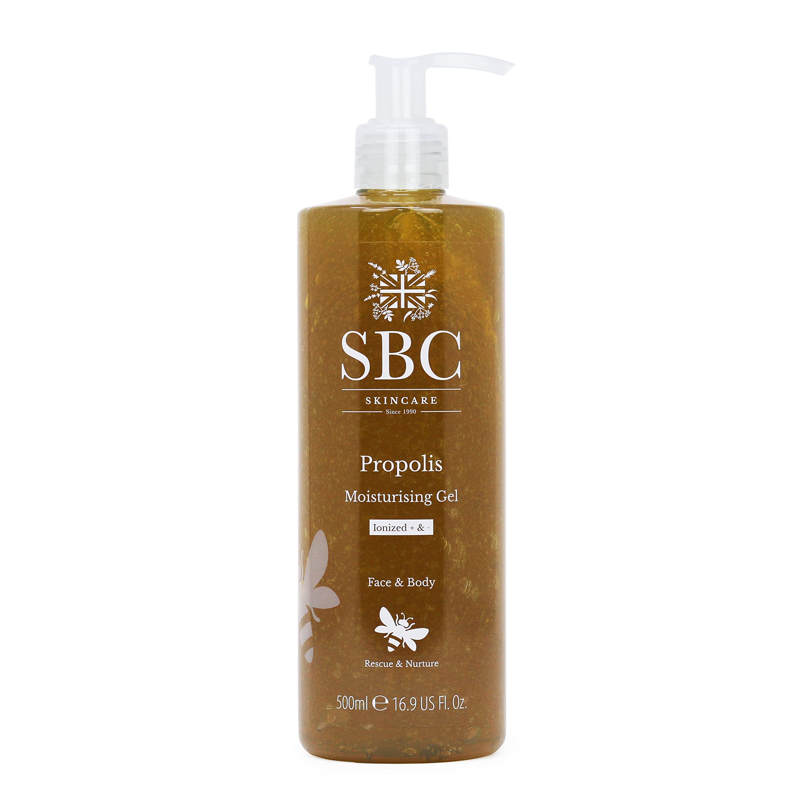 SBC Skincare Propolis Moisturising Gel โ 500ml | Lightweight Propolis Gel Moisturiser For Face And Body | Nurturing Propolis Gel For Irritated Or Sensitive Skin โ image 1