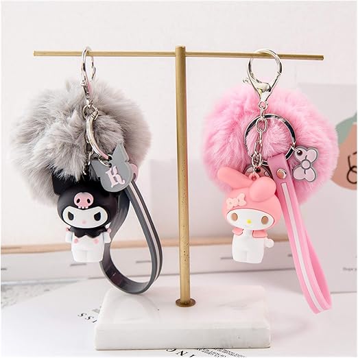 Llavero Colgante Kuromi y Melody