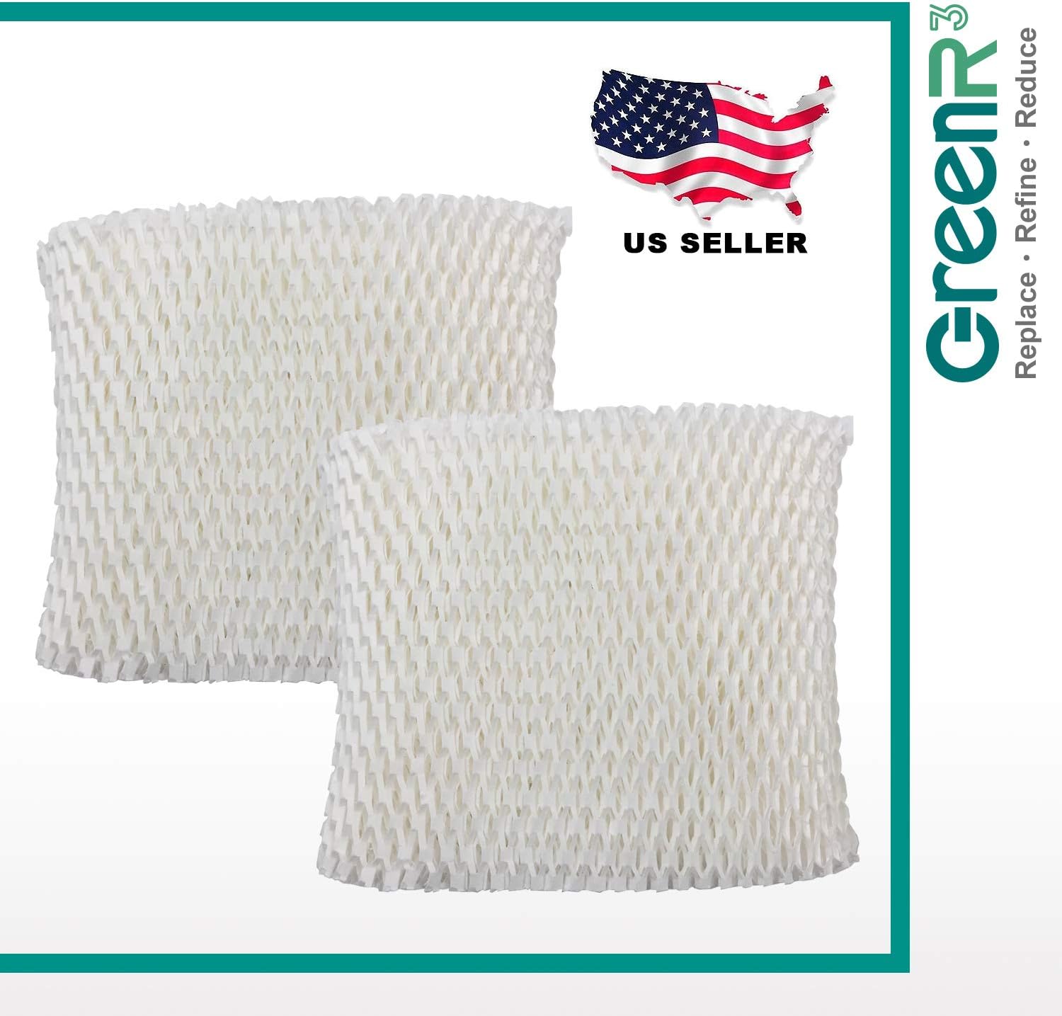 HC-888 Replacement Wick Filters for Honeywell HC-888 Fits HCM890 HCM890C HCM890-20 HCM-890 HCM-890-C HCM-890-20 Duracraft DCM200 DH890C HCM890 DH888 DH890 Idylis 157855 D88-ID Humidifiers,2-Pack
