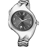 BENLYDESIGN Digital Watch for Men, Y2K Retro 2000s Vintage Electronic Wristwatch Unique Stainless Steel Band Big Tic Minimalist Unisex Streetwear Metal Timepiece Quartz Mens Watches Gifts