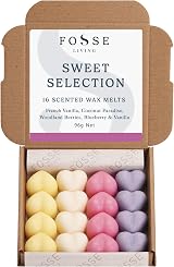 Fosse Living Sweet Selection Soy Wax Melts 16 Pack 4 Scents UK Handmade