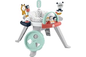Fisher-Price Baby to Toddler Toy 3-in-1 Spin & Sort Activity Center and Play Table with 10+ Activities, Happy Dots