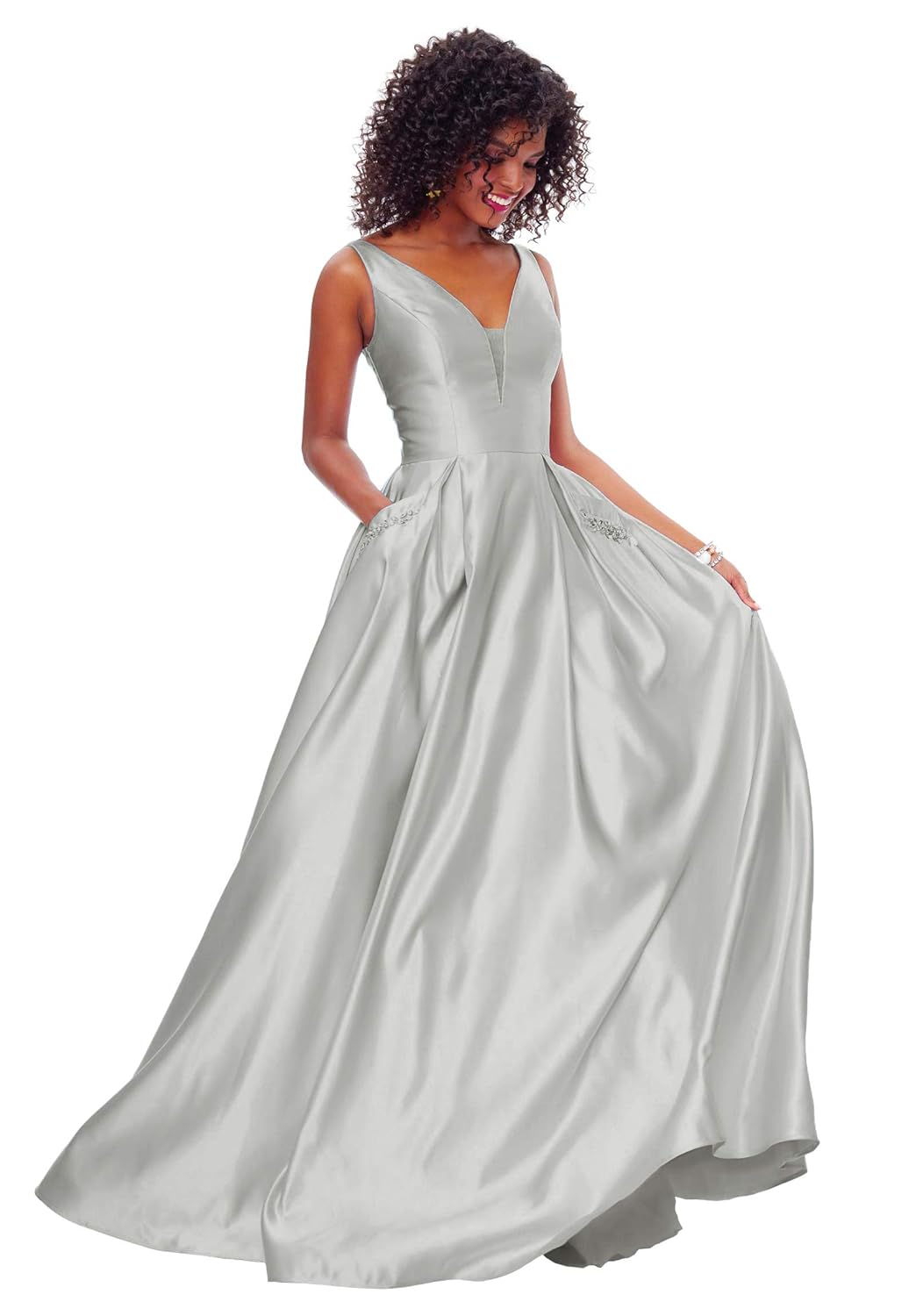 Best grey dress red carpet