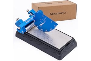 MEAOWERA Chisel Sharpening Kit with Sharpening Stones – Wood Chisel Sharpener Honing Guide Set for Chisel Sharpening, Planer Blade Sharpener – Complete Wood Chisel Sharpening Kit with Whetstone