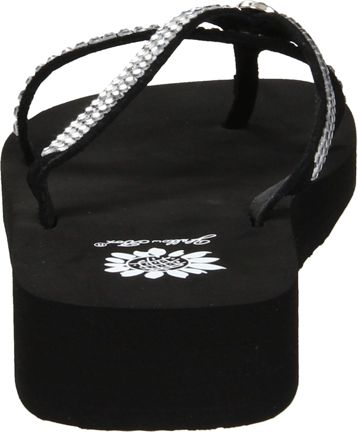 yellow box stormy flip flops