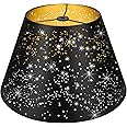 Medium Lamp Shade, ALUCSET Barrel Metal Etching Process Lampshade for Table Lamp and Floor Light, 7x13x7.8 inch, Spider