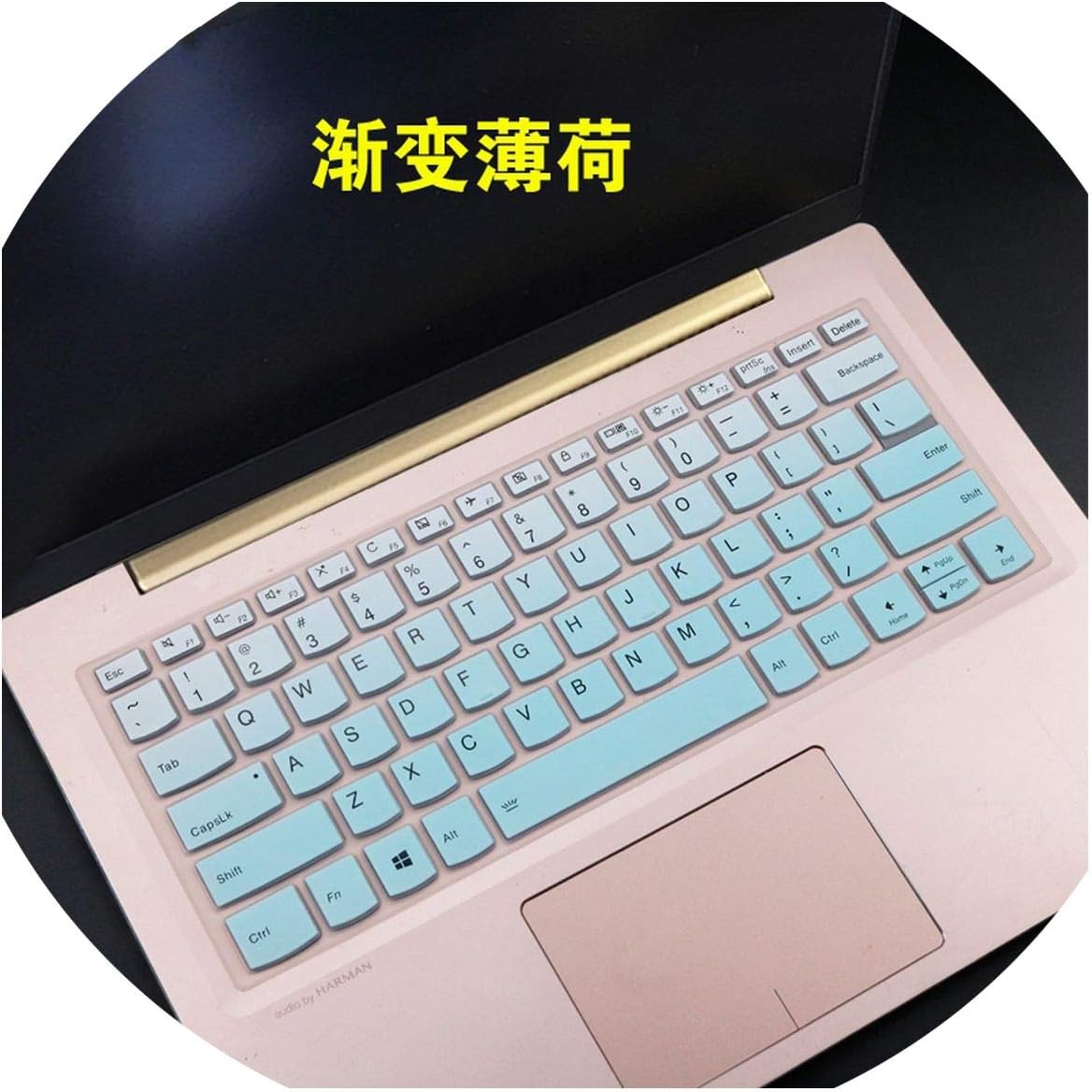 for Lenovo Ideapad S340 S340 14 Api S340 14iwl S340 14api 14 Inch / C340 15iwl 15 15.6 Inch Laptop Keyboard Cover Skin Protector,Fademint
