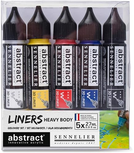 Sennelier Inchiostro acrilico astratto, blu indaco