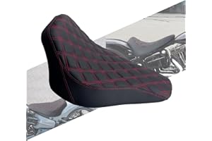 HCmotorku Motorcycle Front Driver Leather/Suede Cushion Pillion Seat Solo Seat Fit For Harley Softail Breakout 2013-2017 Rock