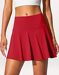 SANTINY 14" Tennis Skirt Golf Skorts with Pockets