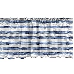Ambesonne Harbour Stripe Window Valance Pack of