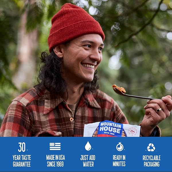 MOUNTAIN HOUSE CHEESY PEPPERONI PIZZA BOWL | FREEZE DRIED BACKPACKING & CAMPING FOOD | 2 SERVINGS