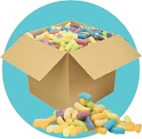 Triplast ECO Packing Peanuts MultiColour 1 Cubic Ft Corn Starch Biodegradable