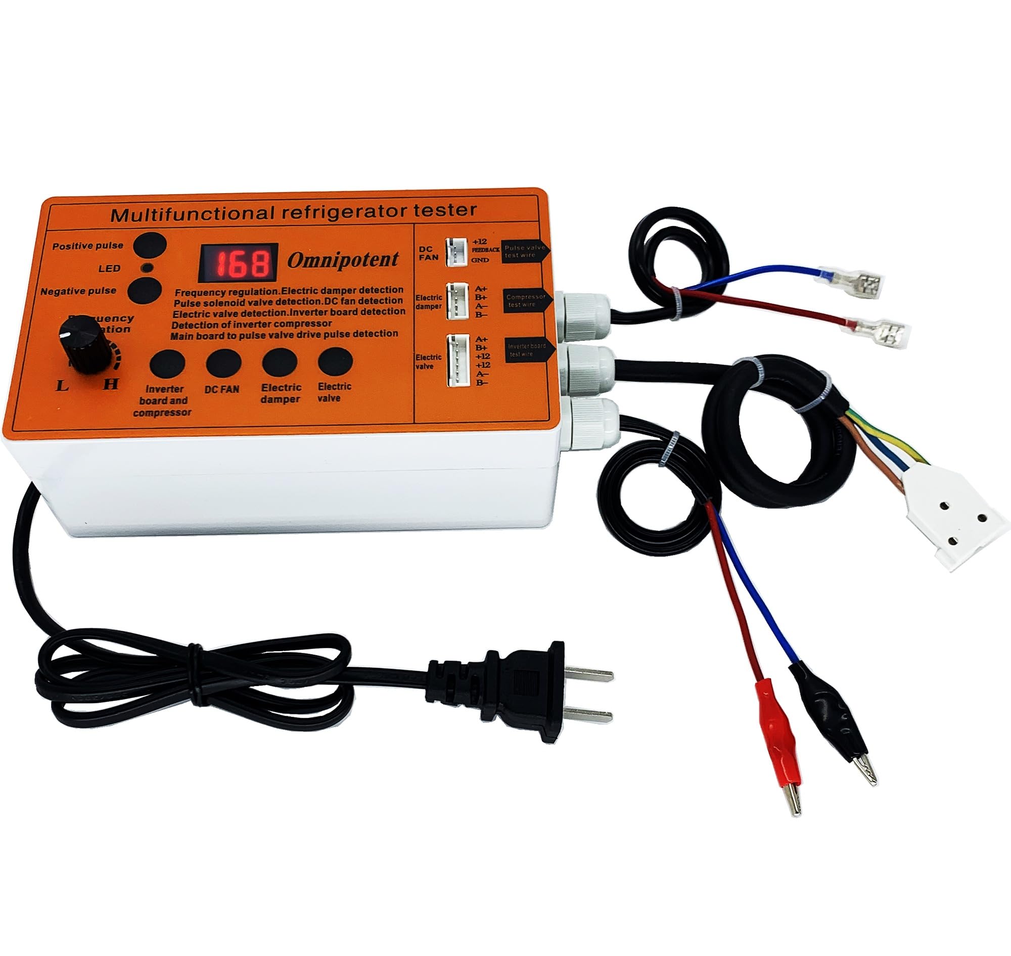 Photo 1 of Multifunctional Refrigerator Compressor Tester, Refrigerator Inverter Compressor Pulse Solenoid Tester, DC Fan Damper Electric Valve Fault Detector