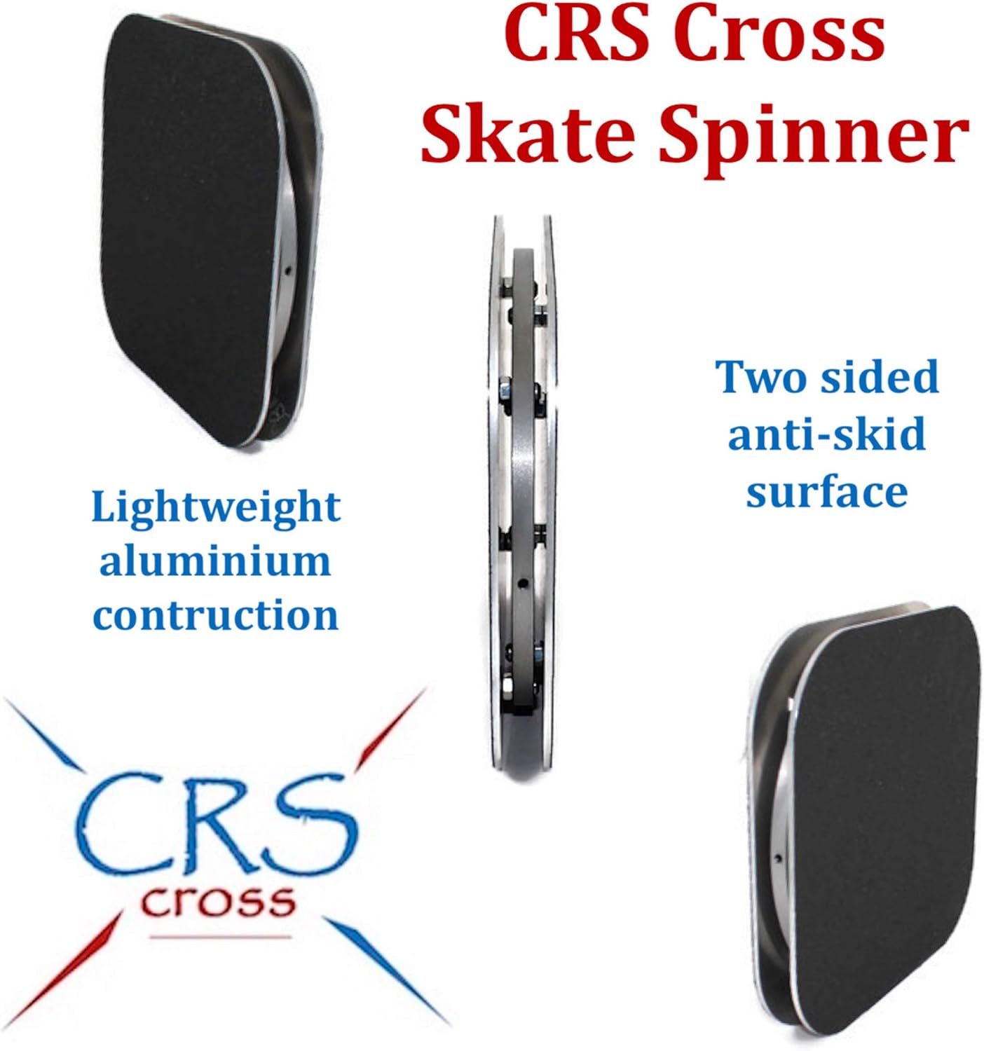 CRS Cross Figure Skating Spinner - Metal 8 inch Ice Skating Training Aid for Skate Spin, Gymnastics & Dance Pirouette : Sports & Outdoors
