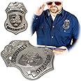 Security Officer Metal Police Badge, Silver | Security Police Equipment | Fun and Professional