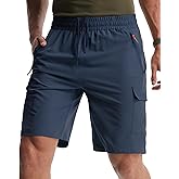 Libin Men's Hiking Cargo Shorts Lightweight Quick Dry Athletic Casual Shorts for Golf Outdoor Active Zipper Pockets