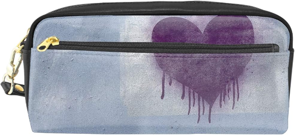 Amazon ペンケース 筆箱 男の子 女の子ハート落書き かわいい 大容量 文房具 筆入れ おしゃれ 高校生 中学生 小学生 ペンケース 文房具 オフィス用品