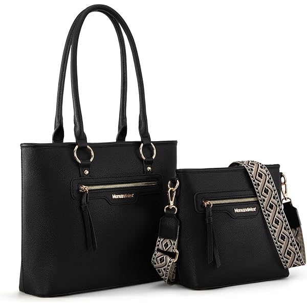 FSD. WG Leather Shoulder Bag For Women - Top Handle Tote Satchel, PU Leather, 11.4" X 8.3" X 4.3"