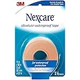 Nexcare Absolute Waterproof First Aid Tape 1.5 Inch x 5 yd (5 Rolls) – Strong Adhesive Medical Tape for Wound Care, Flexible for Active Use