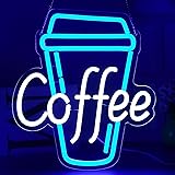 Blecode Coffee Neon Sign for Wall Decor Bright Led