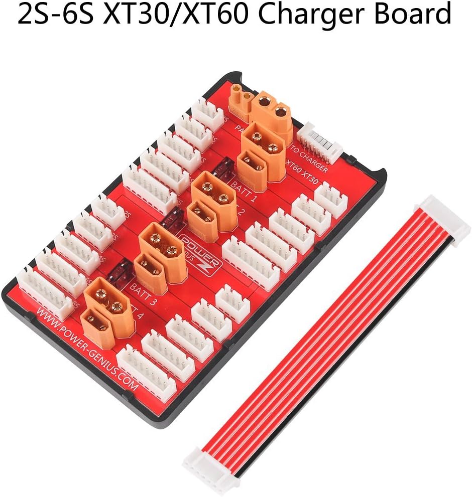 FancyWhoop XT30 XT60 Parallel Charging Board for 2S 3S 4S 5S 6S LiPo Batteries