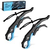 Mossy Oak 2pc 10.5'' Fishing Lip Grippers, Saltwater Fish Grabber for Fishing