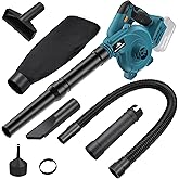 Cordless Leaf Blower for Makita 18V Battery,Electric Jobsite Air Blower with Brushless Motor,6 Variable Speed Up to 180MPH,2-in-1 Handle Electric Blower and Vacuum Cleaner(Battery Not Included)