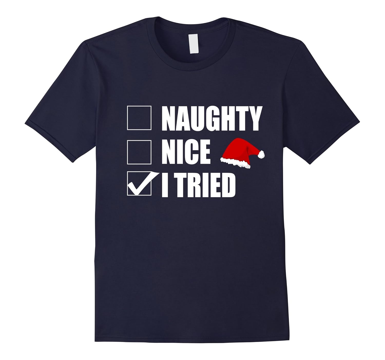 Funny Christmas T Shirt | Naughty Nice Novelty T Gift Idea-ANZ