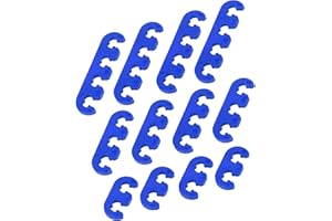 HEROFFIX 12pcs 7mm 8mm 8.5mm 8.8mm Car Engine Spark Plug Separators Ignition Wire Separators Holder Blue Replace Parts