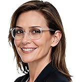 OCCI CHIARI Blue Light Reading Glasses Women Computer Round Readers for Petite Face