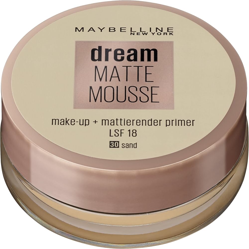 Maybelline Jade Dream Matte Mousse Foundation 30 Sand Velvet Matte