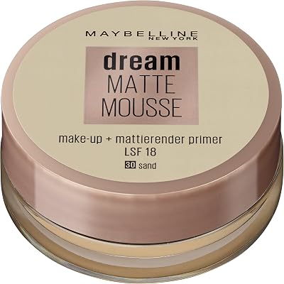 Maybelline Jade Dream Matte Mousse Foundation 30 Sand Velvet Matte