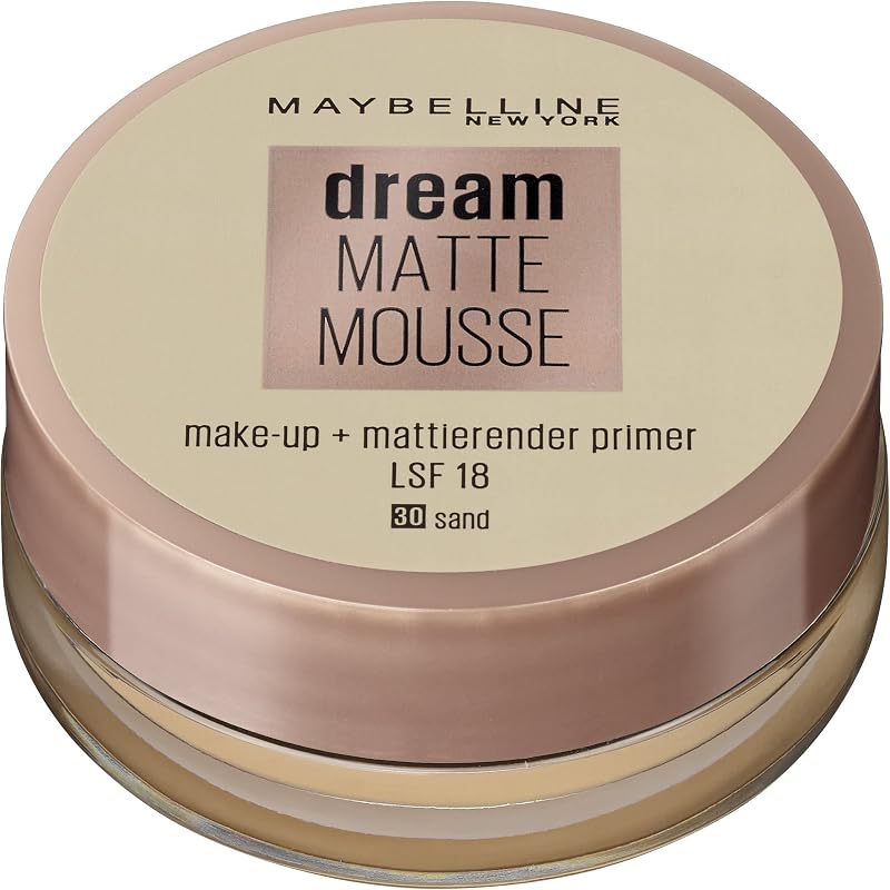 Maybelline Jade Dream Matte Mousse Foundation 30 Sand Velvet Matte
