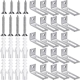 Oudain 20 Set Whiteboard Installation Hardware Kit, Wall Brackets | Whiteboard Mounting Brackets, Include Hanger Supports, Screws, Expansion Tube, for Dry Erase, Hanging Office Supplies